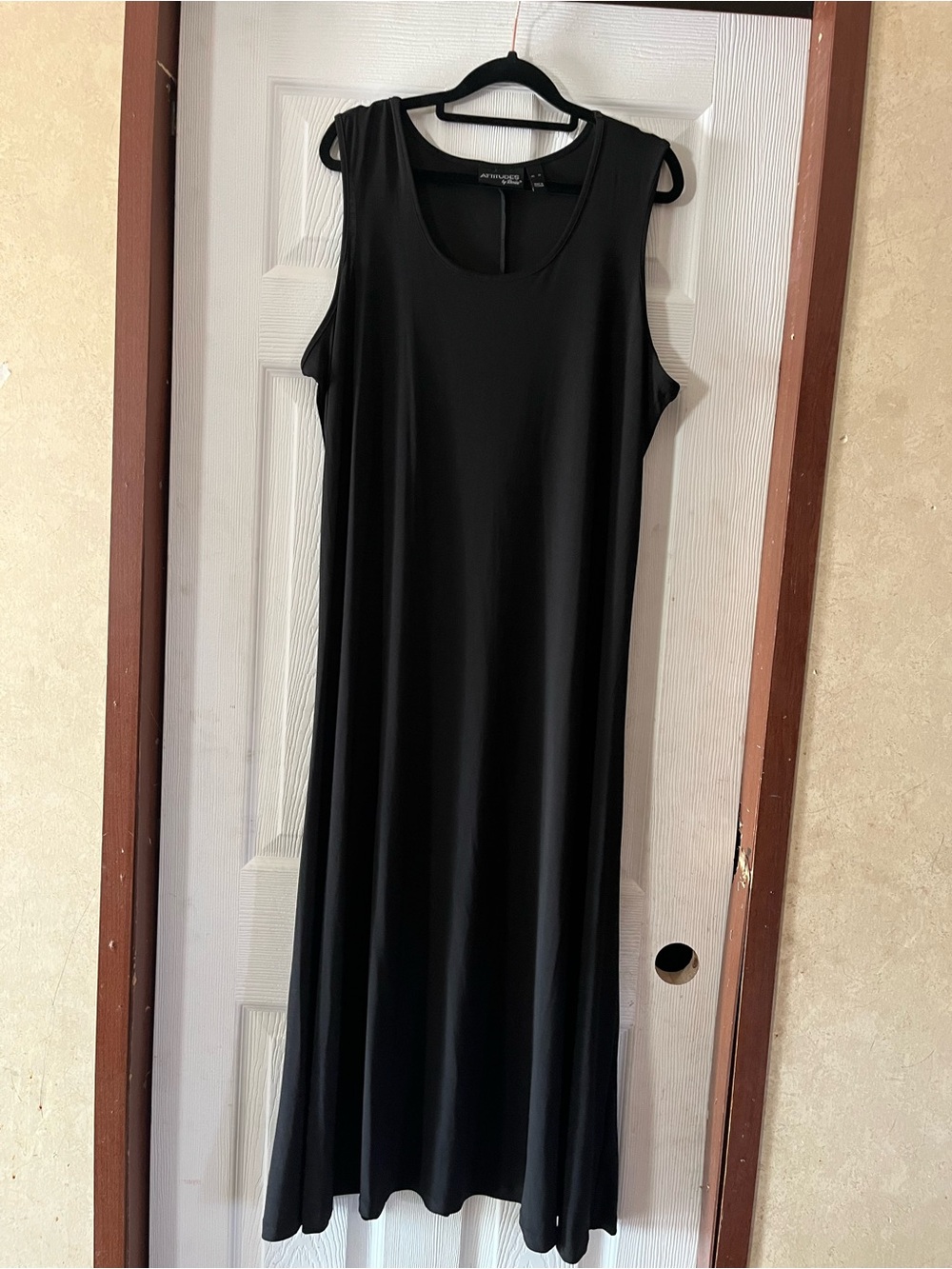 Attitudes by Renee Sleeveless Black Maxi Dress Size XL